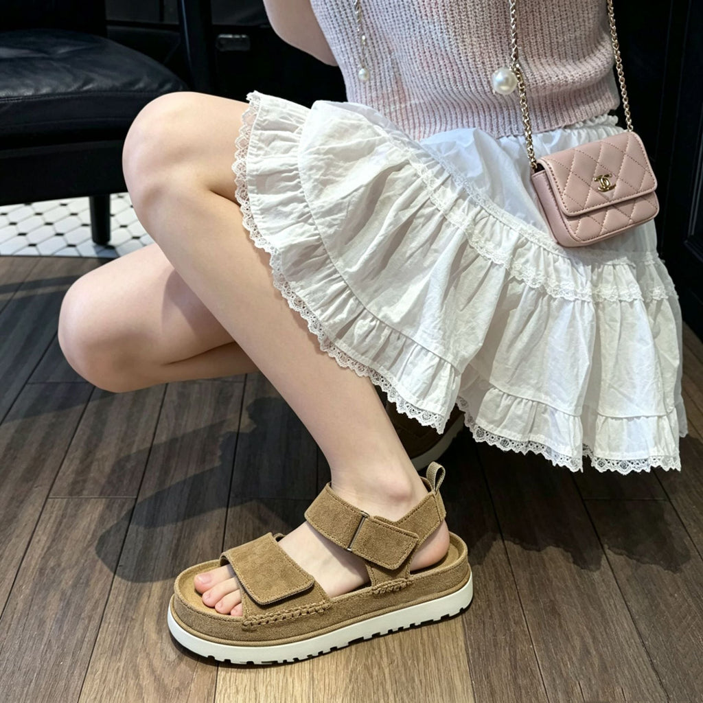 New Women's Summer Thick Sole Velcro Sandals