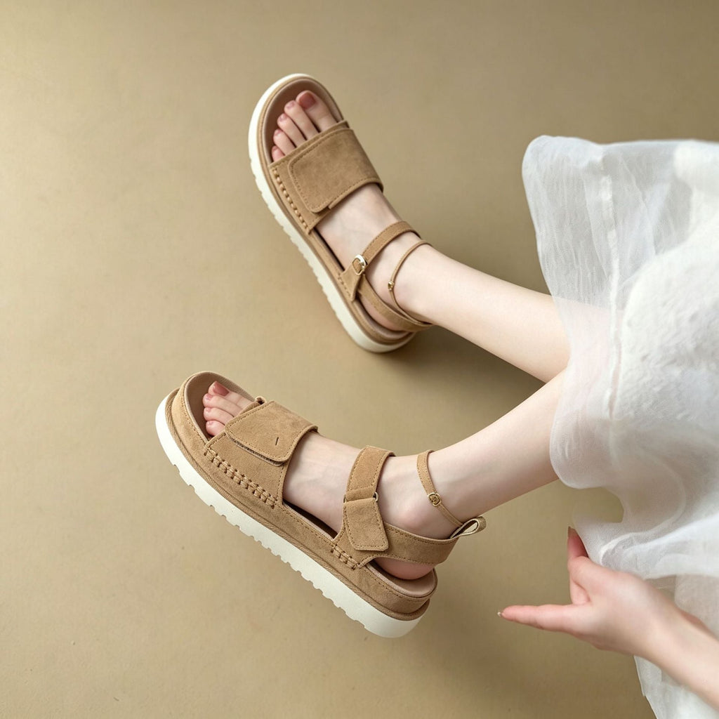 New Women's Summer Thick Sole Velcro Sandals