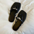 2026 women's simple thin strap thong flat sandals