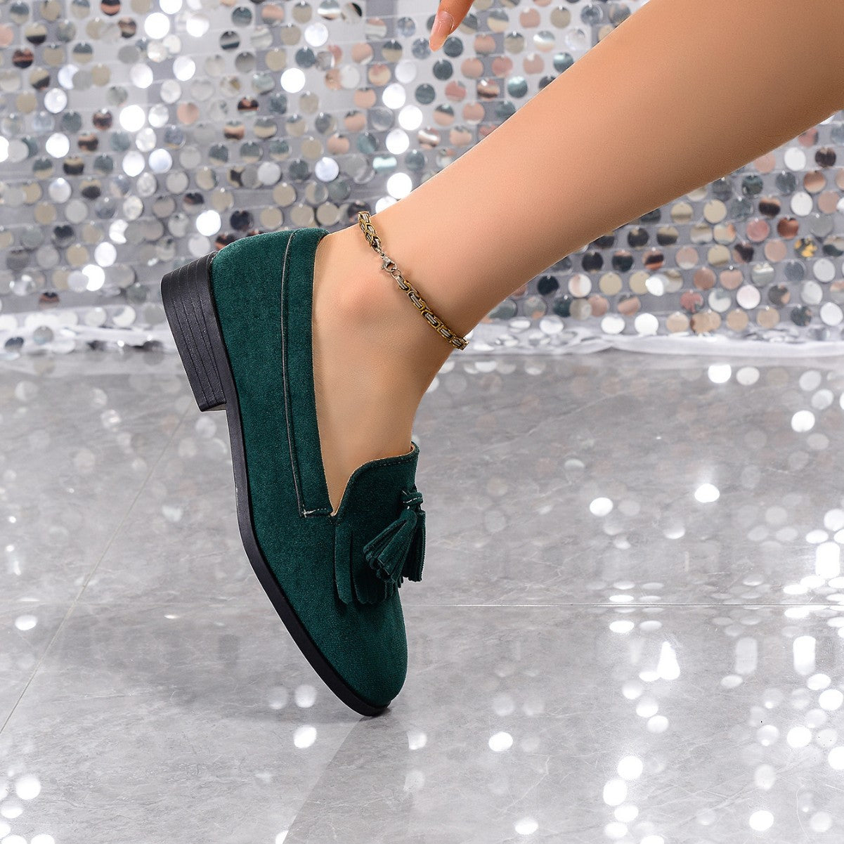 New Autumn Women's Matte Texture Anti-Slip Slip-On Shoes